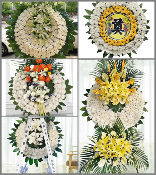 福建漳州平和县崎岭乡南湖村花圈速递